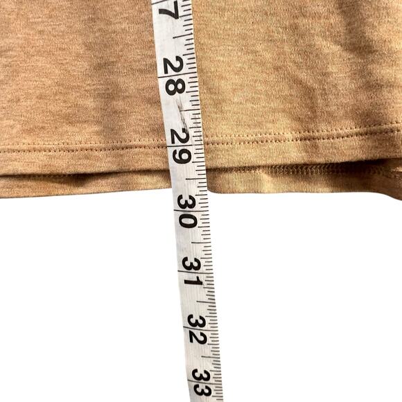 J Jill Simply Supima Tunic Top Womens 1X Tan Crew Neck Drop Shoulders Relaxed - Picture 9 of 14
